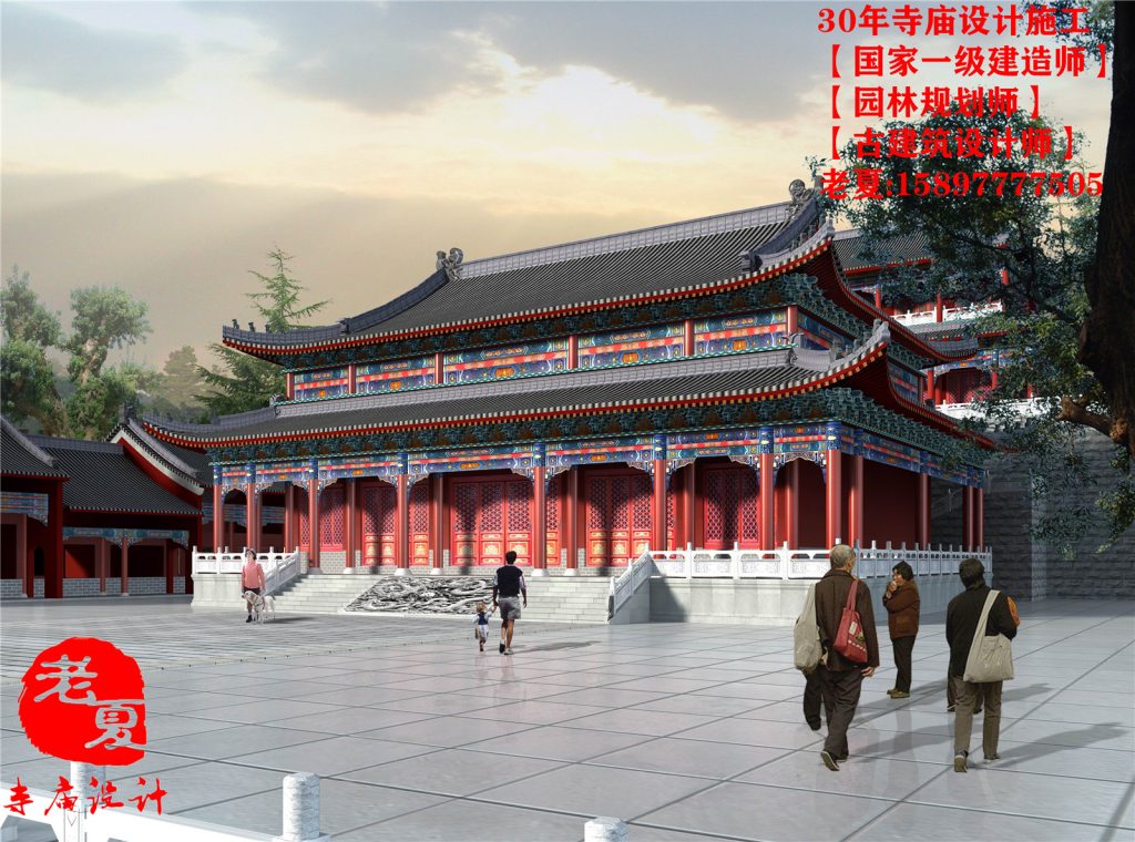 仿明清寺庙设计图纸，寺庙设计哪家好